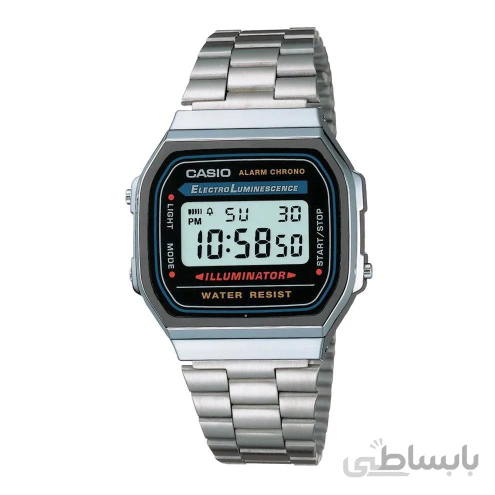 ساعت مچی مردانه A168WA-1W کاسیو با کد A168WA-1W ا A168WA-1WDF