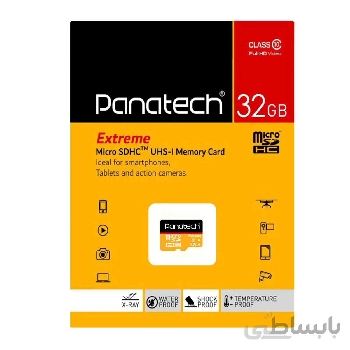 کارت حافظه پاناتک مدل Micro SDHC Extreme ظرفیت ۳۲ گیگابایت