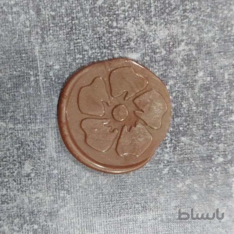 مهر و موم آماده گل 5 پر رز گلد ( تکی )