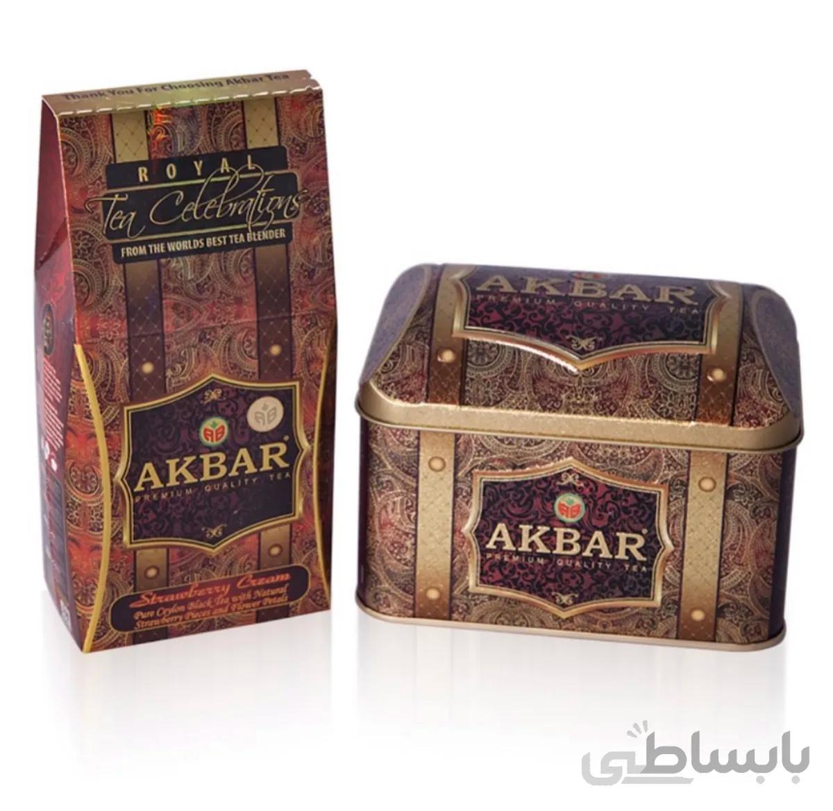 چای اکبر صندوقی قرمز ا Akbartea