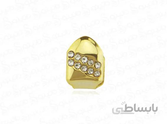 روکش طلای تک دندان نگین دار hiphop-tooth-5