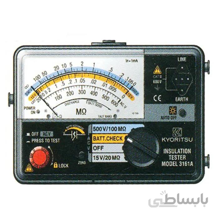 تستر مقاومت عایق کیوریتسو مدل KYORITSU KEW 3161A ا ANALOG INSULATION TESTER KYORITSU KEW 3161A