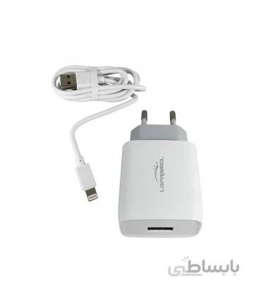 شارژر LAPRAMOL مدل LP-C46 به همراه کابل آیفون