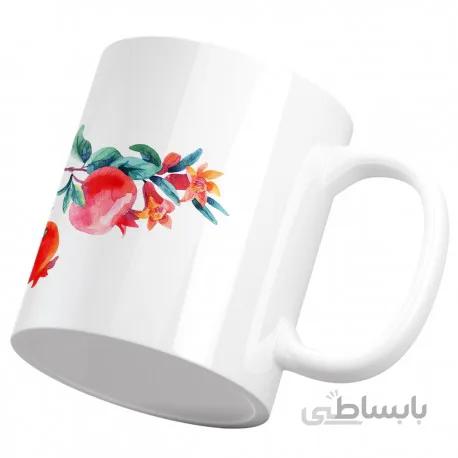 ماگ سرامیکی یلدا انار نقاشی