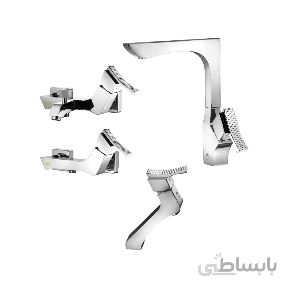 ست شیرآلات درخشان مدل پرنس کروم