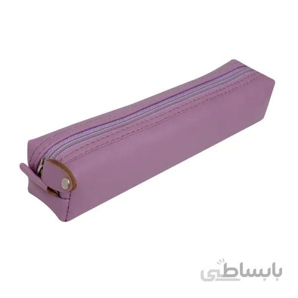 جامدادی چرمی پاستلی (بنفش) jcp12