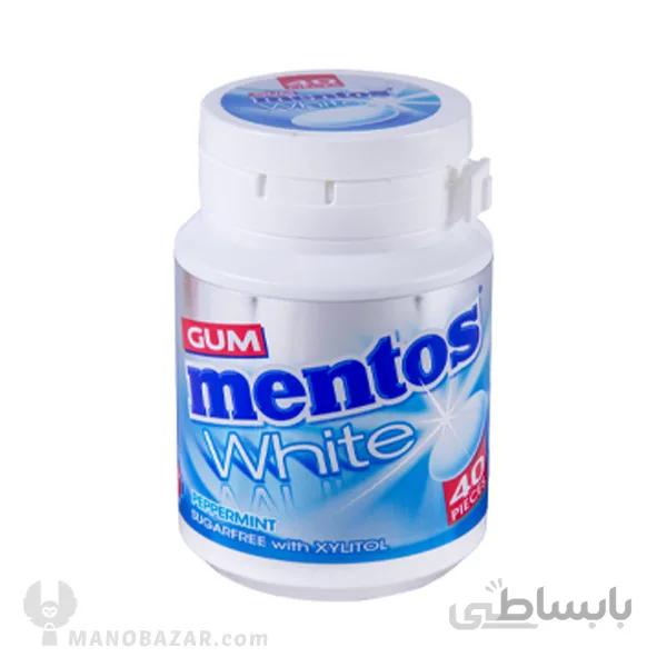 آدامس نعنا فلفلی منتوس Mentos White : وزن 60 گرم