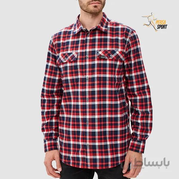 پیراهن مردانه جک ولفسکین bow valley shirt red