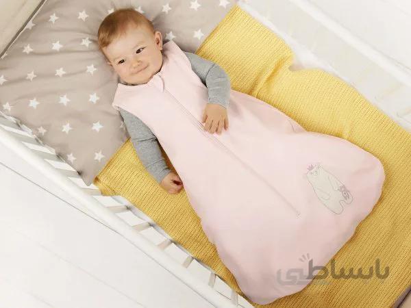 کیسه خواب نوزادی چهار فصل خرسی(صورتی)(سایزبندی 6تا۳۶ماه) برند لوپیلو آلمان