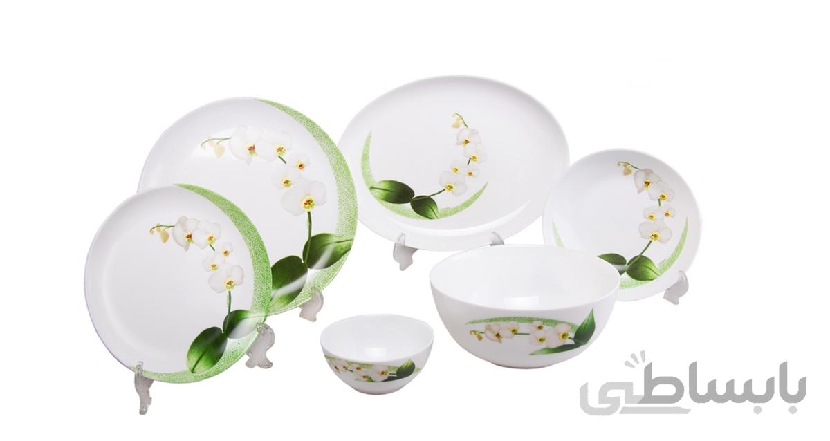 لومینارک مدل وایت ارکید White Orchid -سرویس آرکوپال فرانسه 26 پارچه
