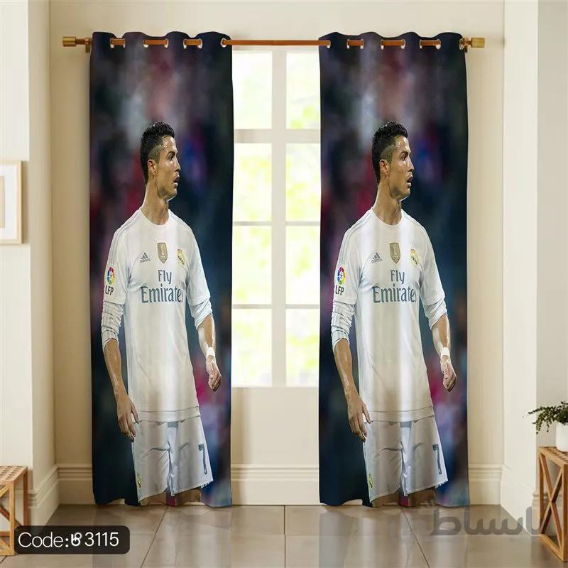 پرده پانچی کد334طرح رونالدو