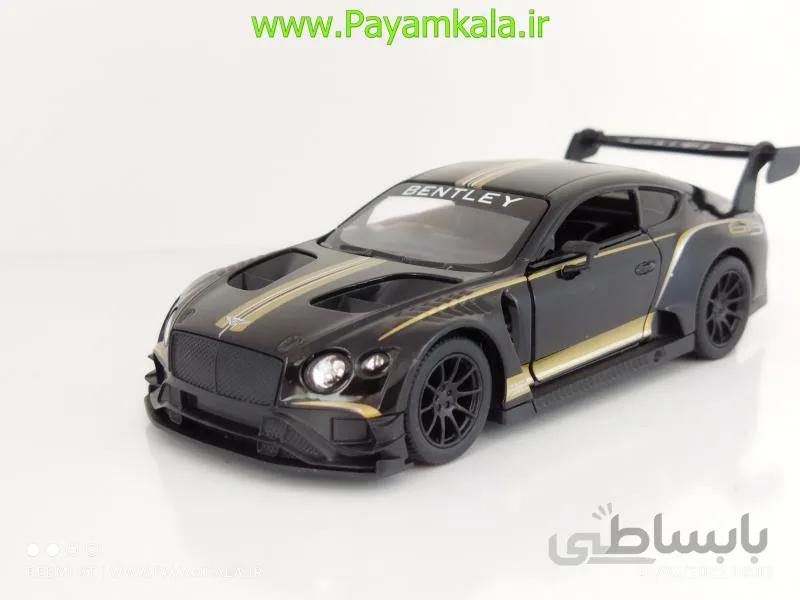 ماشین فلزی بنتلی (BENTLEY CONTINENTAL GT3 KINSMART) مشکی