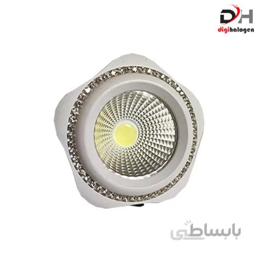 هالوژن پارکتی نگین دار اس اچ لایتینگ مدل ns101 سفید (SH.LIGHTING)