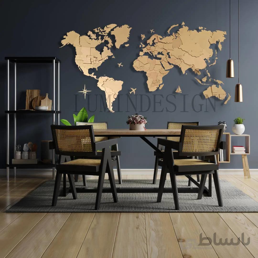 نقشه جهان پازلی اینه