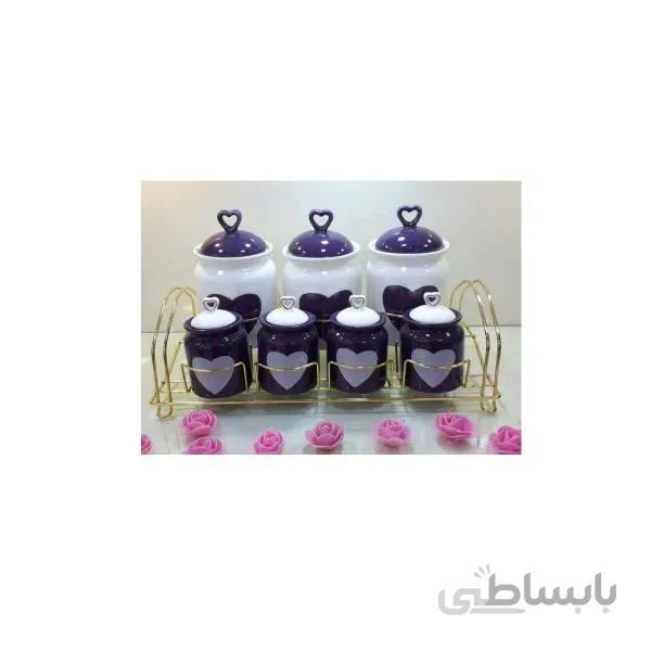 سرویس پاسماوری ۷ پارچه طرح قلب