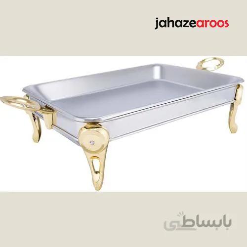 سوفله برنج خوری استیل طلایی رزلند