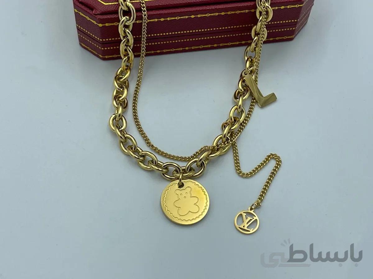 گردنبند لویی ویتون دو زنجیره