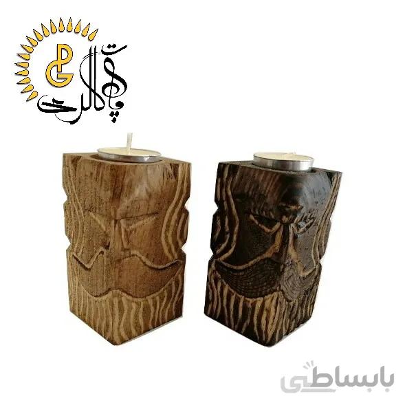 جاشمعی چوبی (ست دو عددی)