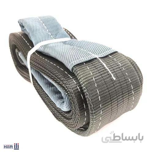 تسمه حمل بار کره ای برند Korea اصل ظرفیت 4 تن و عرض 10 سانتی متر رنگ طوسی