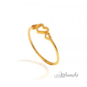 انگشتر طلا طرح قلب کد CR501