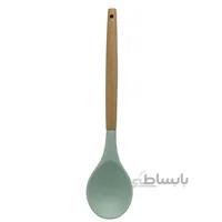 قاشق سالاد سيليكوني دسته چوبی شنگیا مدل 4423