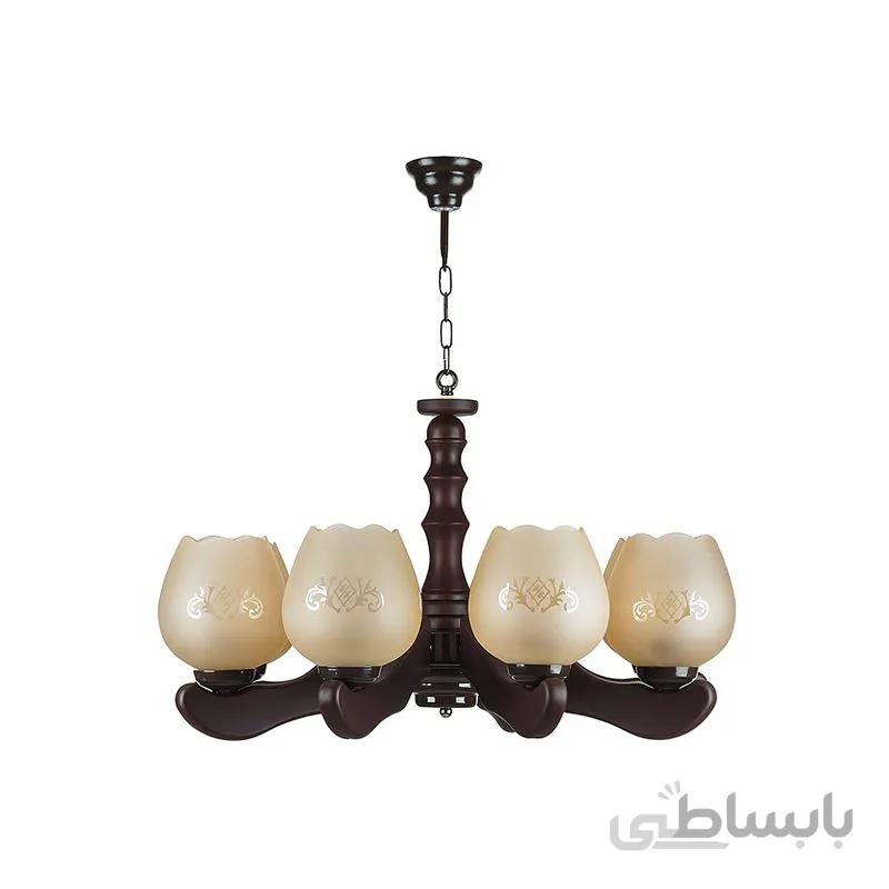لوستر 8 شعله چشمه نور مدل G630/8-BR