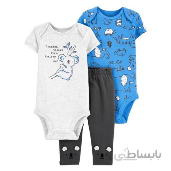 سه تکه بادی و شلوار کارترز Carters طرح کوآلا آبی