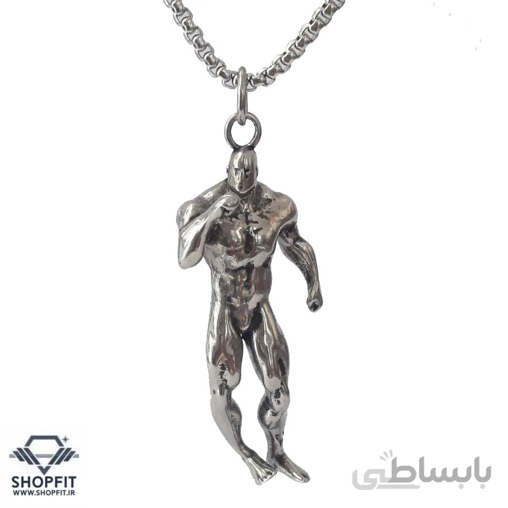 گردنبند مردانه مدل بدنساز کد b44
