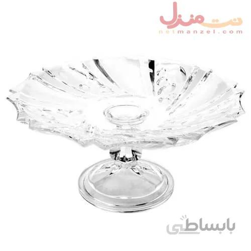 شیرینی خوری پایه دار کریستال ایرنا طرح پراگ