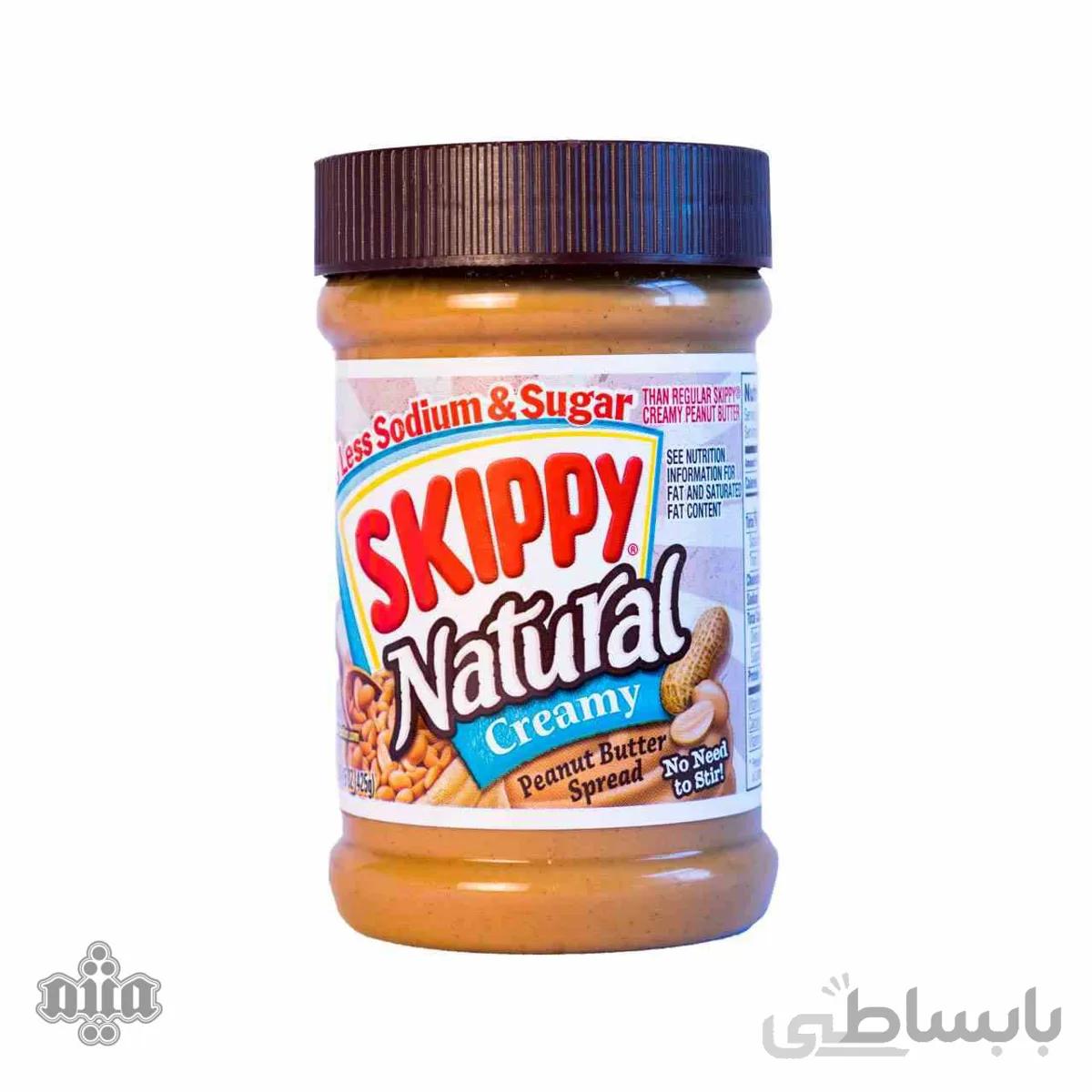 کره بادام زمینی اسکیپی natural creamy