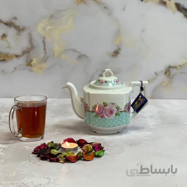 قوری شکس مدل پروین سایز بزرگ کد 1701 سبز