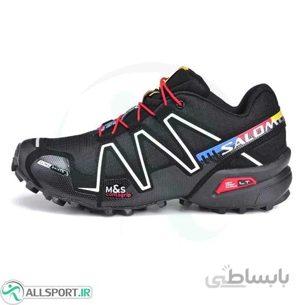 کتانی رانینگ زنانه سالامون Salomon Speedcross 3 Trail Black Silver