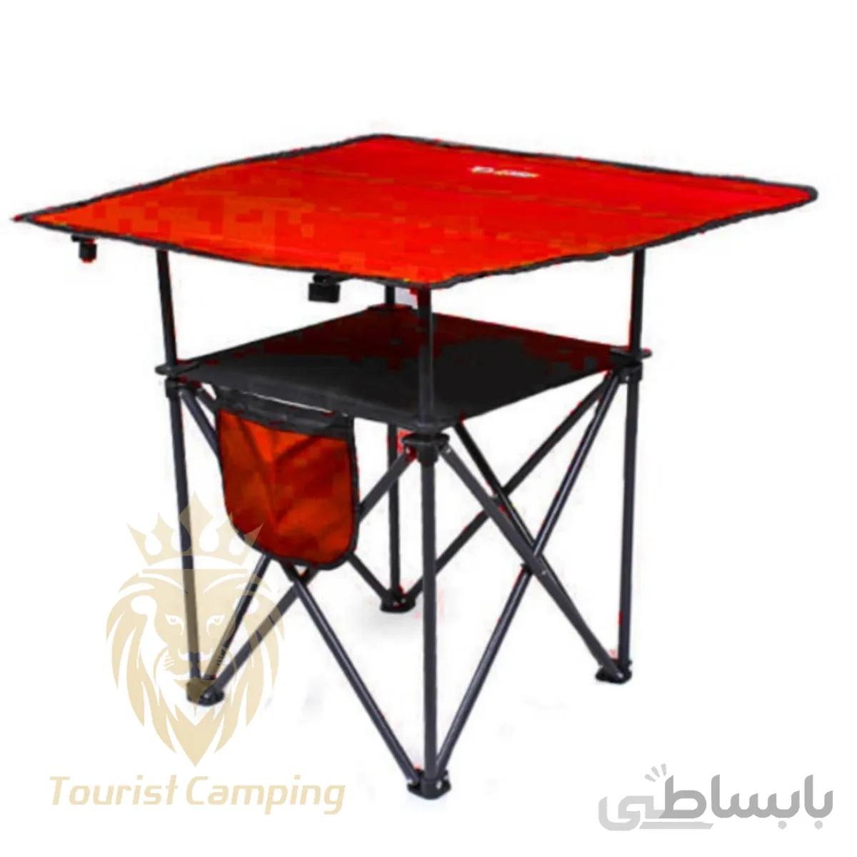 میز تاشو توریست 80در80 قرمز