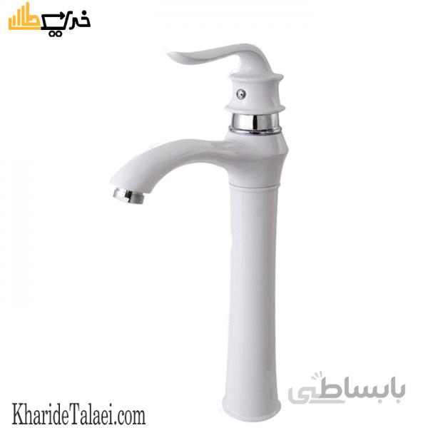 شیر روشویی پایه بلند کرومات مدل پاریس