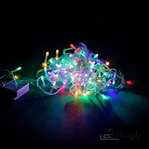 ریسه ۱۰۰ لامپ سوزنی رنگی ۸٫۵ متر ا Multi Function Niddle LED