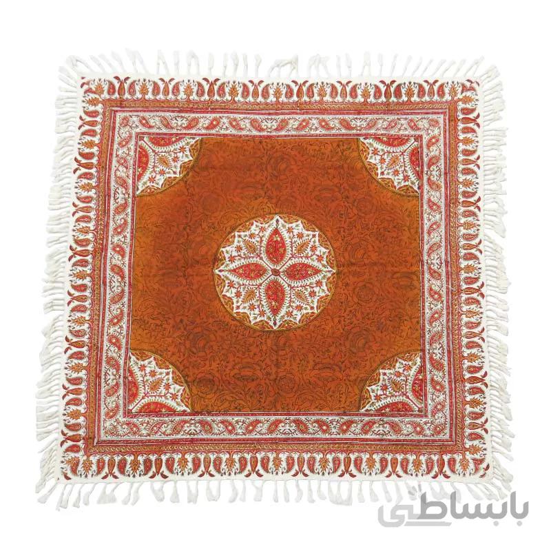 رومیزی قلمکار اصفهان اعلا سایز 80*80 سانتی متر کد s55