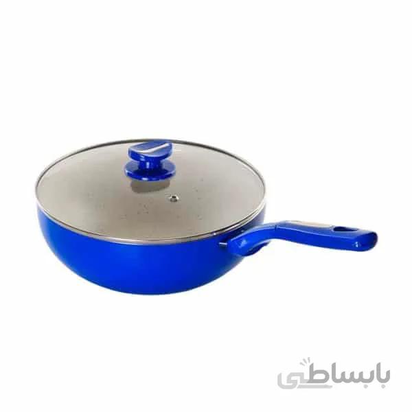 تابه وک عروس مدل kwo-0524 سایز 24 - سبز آبی
