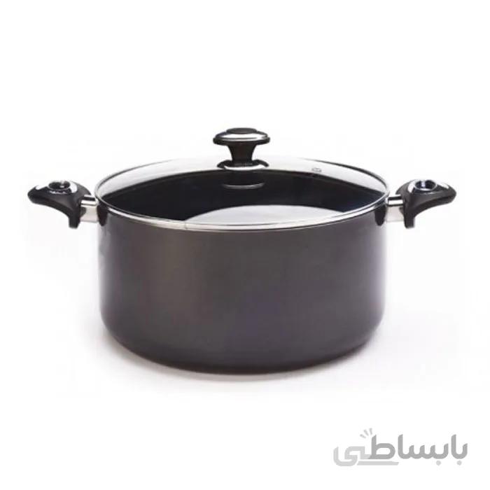 قابلمه گرانیتی زرساب با در شیشه ای مدل zarsab GT-424 سایز 24