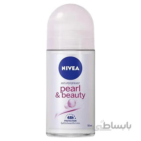 مام رول زنانه پرل اند بیوتی صدفی کننده حجم 50 میل ا WoMen Pearl & Beauty Roll-On Deodorant کد 560262