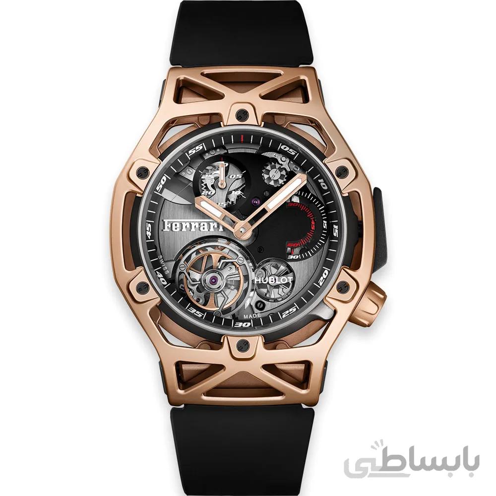 ساعت مچی مردانه هابلوت فراری مدل Hublot Ferrari Tourbillon