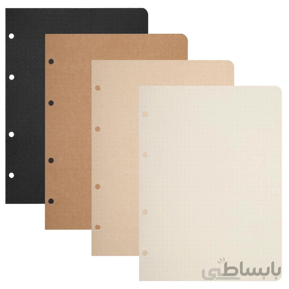 کاغذ کلاسور نقطه دار کوچک بسته 80 برگی