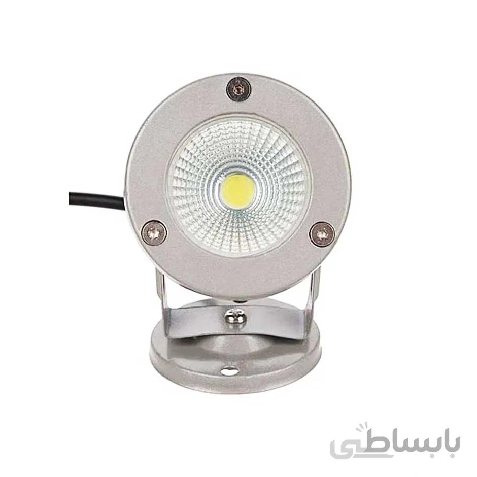 چراغ نما بدنه طوسی 5 وات COB سفید ای دی سی