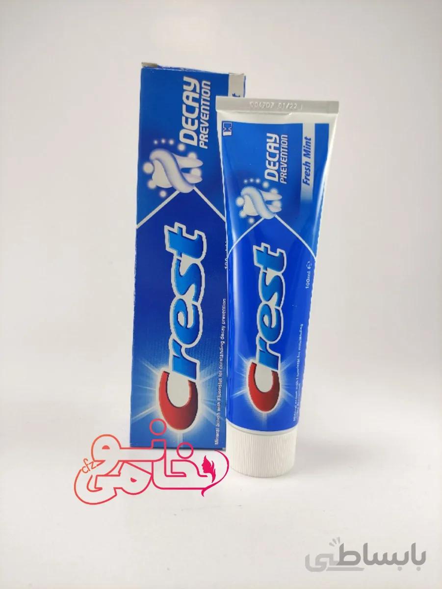 خمیر دندان جهت پیشگیری از پوسیدگی دندان کرست 100 میل ا CREST Decay Prevenyion Fresh Mint 100 Ml