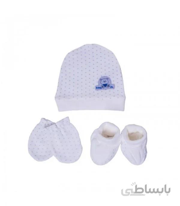 ست کلاه پاپوش و دستکش بیبی فورلایف BABY4LIFE