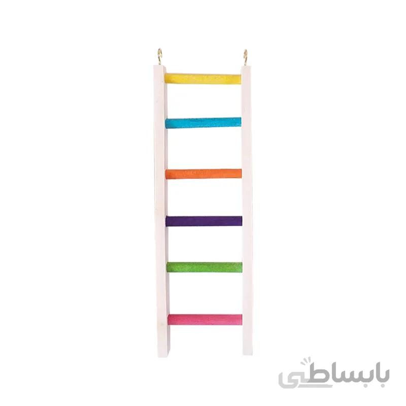 نردبان چوبی پرندگان و طوطی سانان سایز 2