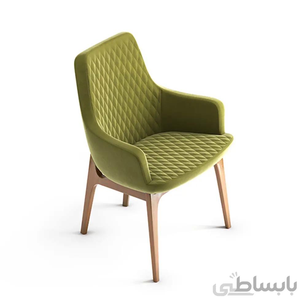 صندلی غذاخوری با پوشش پارچه مدلDC-109-02 هلگر