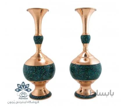 گلدان فیروزه کوبی 31 سانتی
