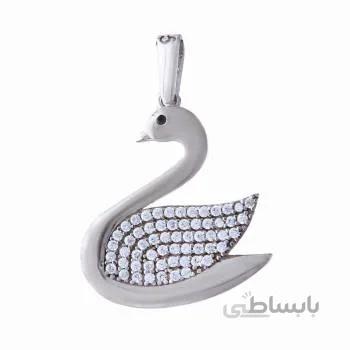 اویز گردنبند نقره زنانه مدل قو کد PKR_158
