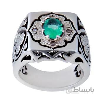 انگشتر نقره مردانه کد AM_634