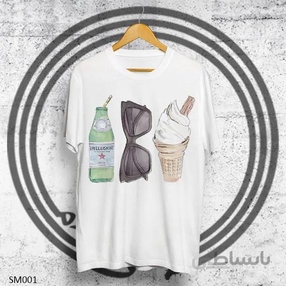تیشرت طرح تابستانی طرح بزن خنک شی